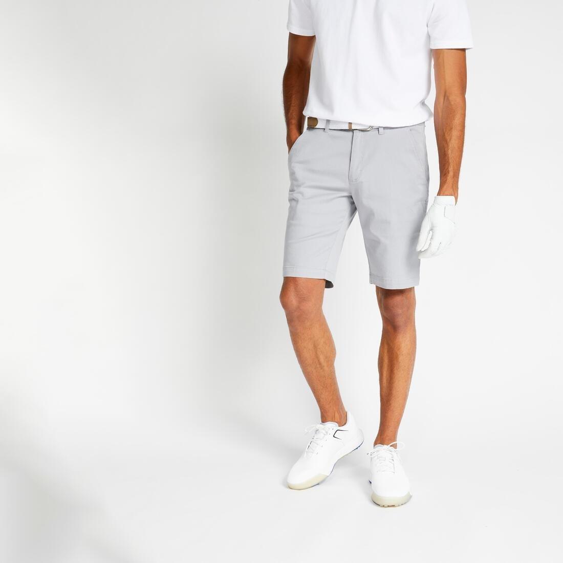 HONEY YELLOW Men's golf cotton chino shorts - MW500, , large image number 14