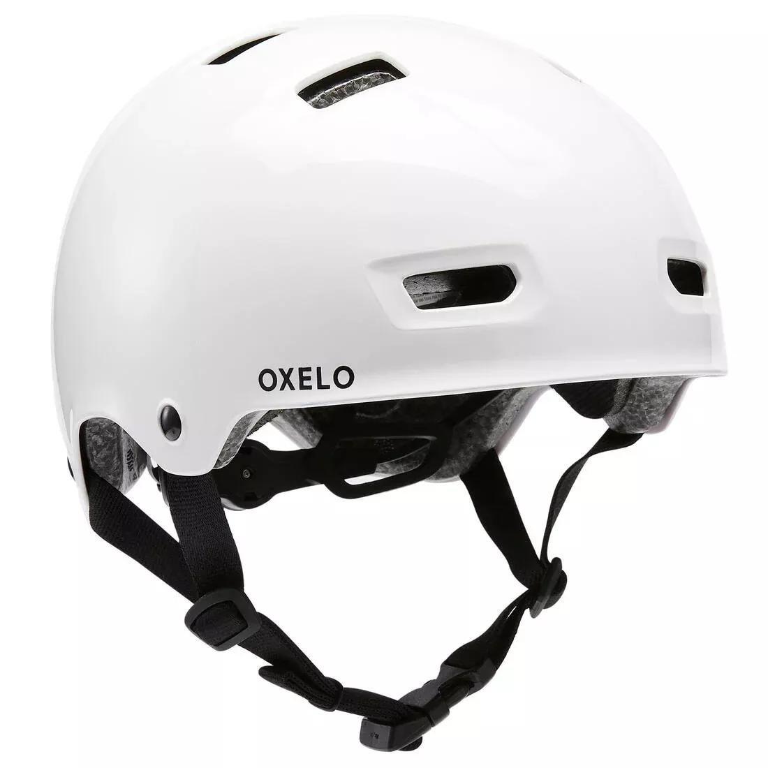 MF500 Skating Skateboarding Scootering Helmet, White, No Color, medium
