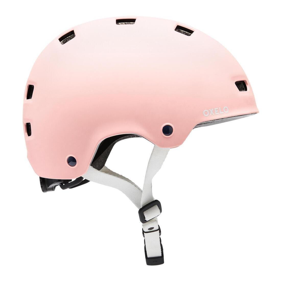 Skating Skateboarding Scootering Helmet Mf500, Pink, No Color, medium