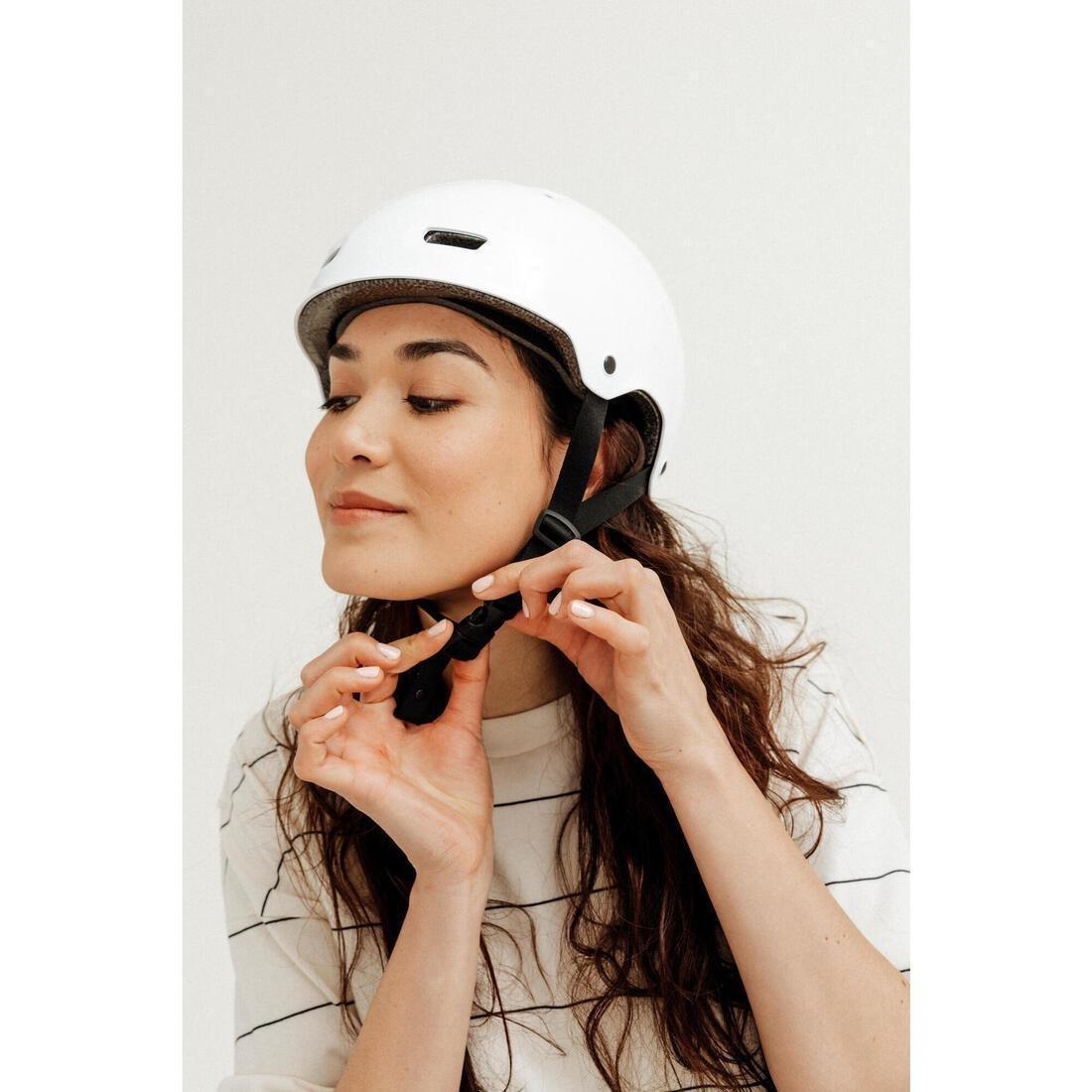 Skating Skateboarding Scootering Helmet Mf500, Pink, No Color, medium