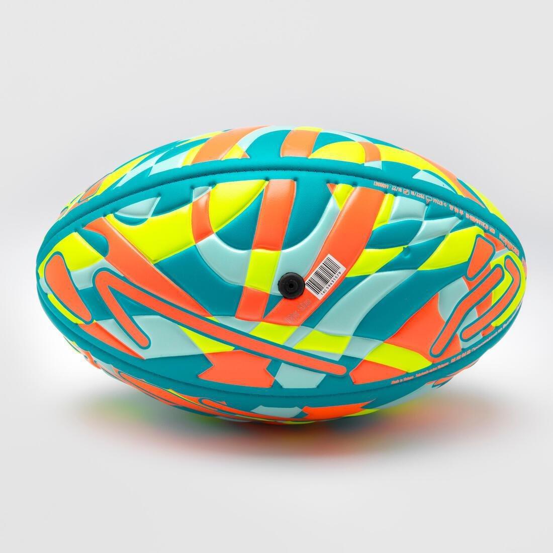 Beach Rugby Ball R100 Midi Maori, Multicolour, No Color, large image number 11
