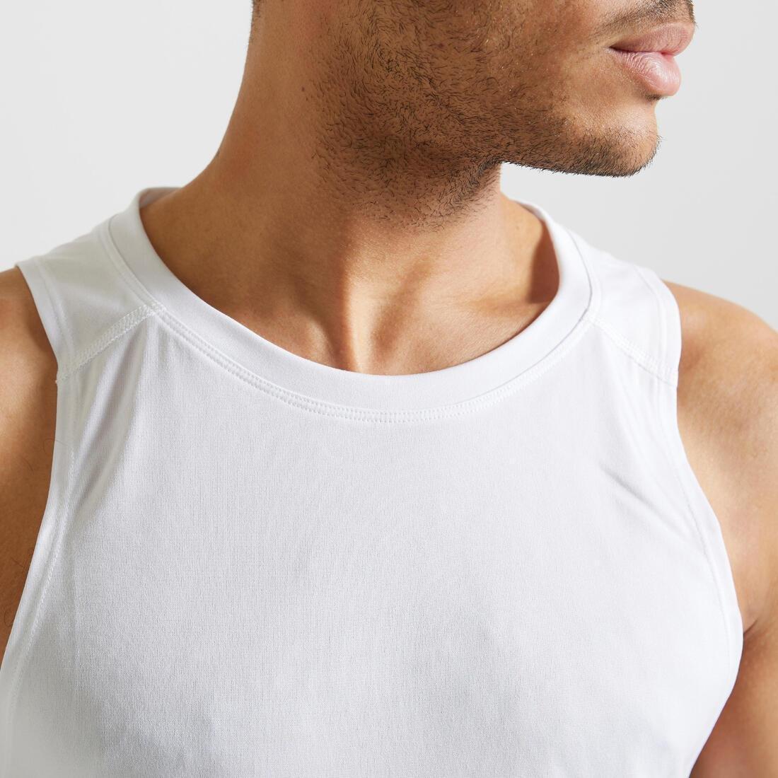Fitness Cardio Training Tank Top100 , White, , large image number 5
