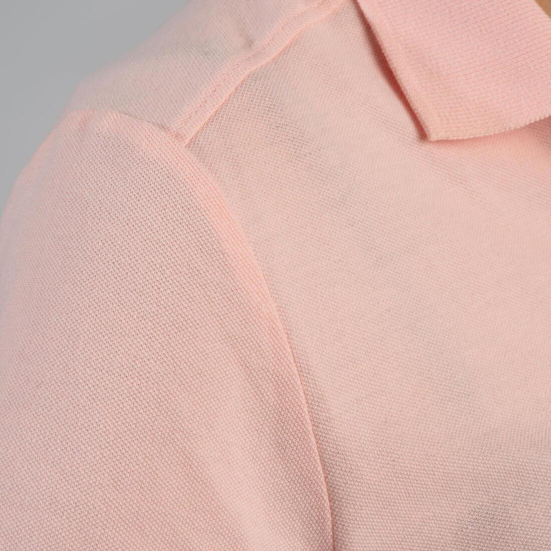 Women Golf Short-Sleeved Polo Shirt - Mw500, Pink, No Color, large image number 11