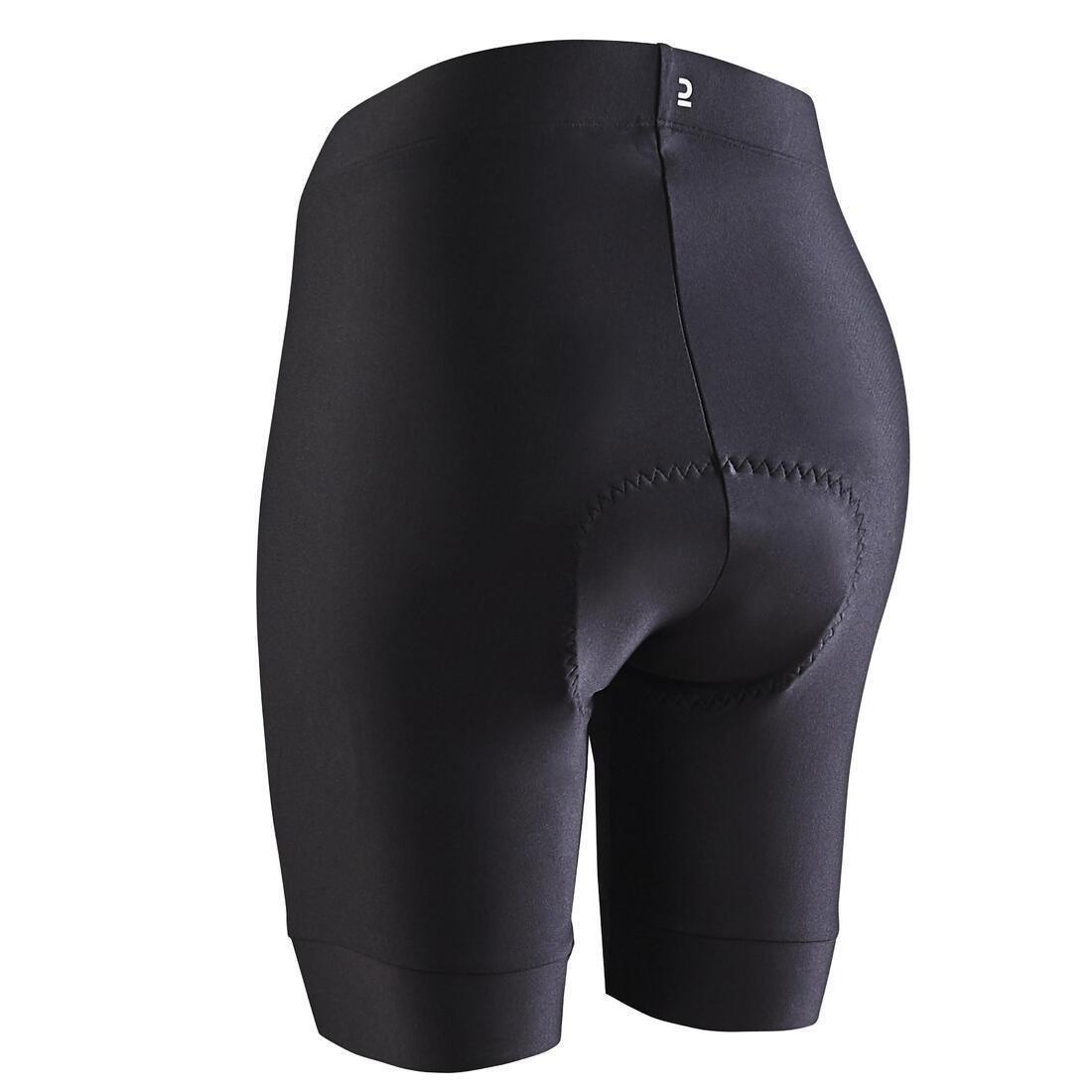 BLACK Women's Cycling Shorts 100, , large image number 1