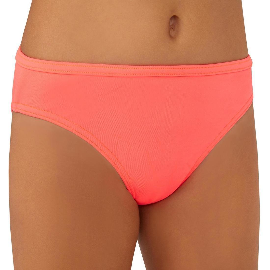 Kids Girls Two-Piece Surfing Swimsuit Bikini Top - Bali 100, Pink, , large image number 10