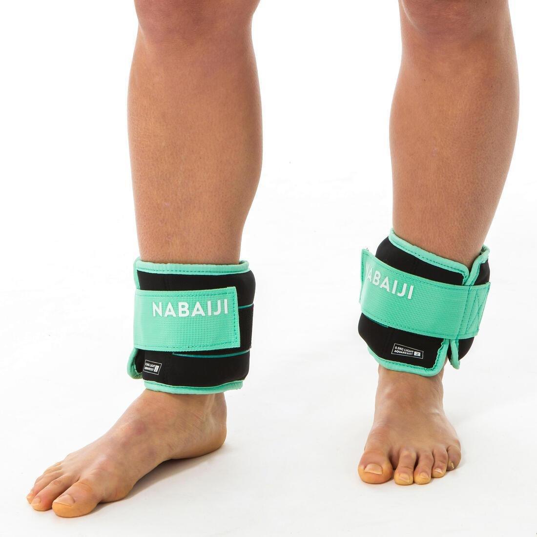 Aquafit Weighted Wristbands - 2*0.5Kg, Green, No Color, large image number 2