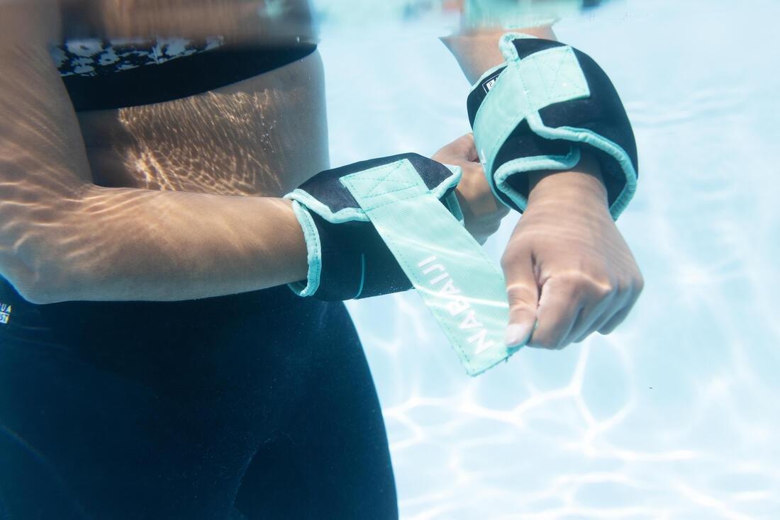 Aquafit Weighted Wristbands - 2*0.5Kg, Green, No Color, large image number 9