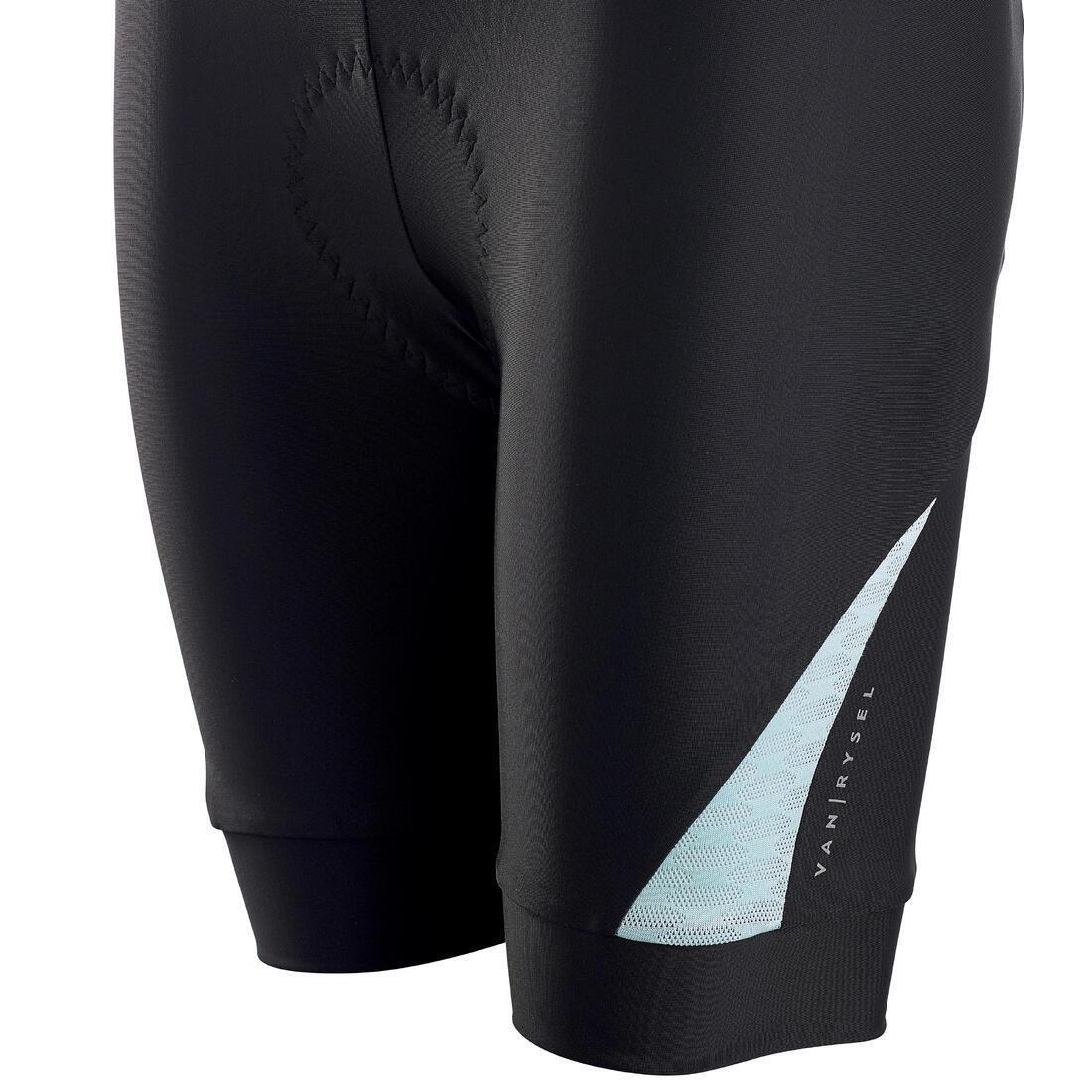 BLACK Women's Strapless Summer Road Cycle Shorts Discover - Black/Coral, No Color, medium