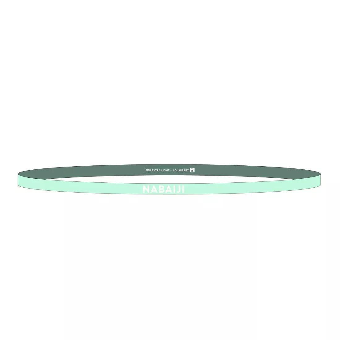 PALE MINT GREEN Aquagym aquatic elastic training band 5 kg Light Green, No Color, large image number 1