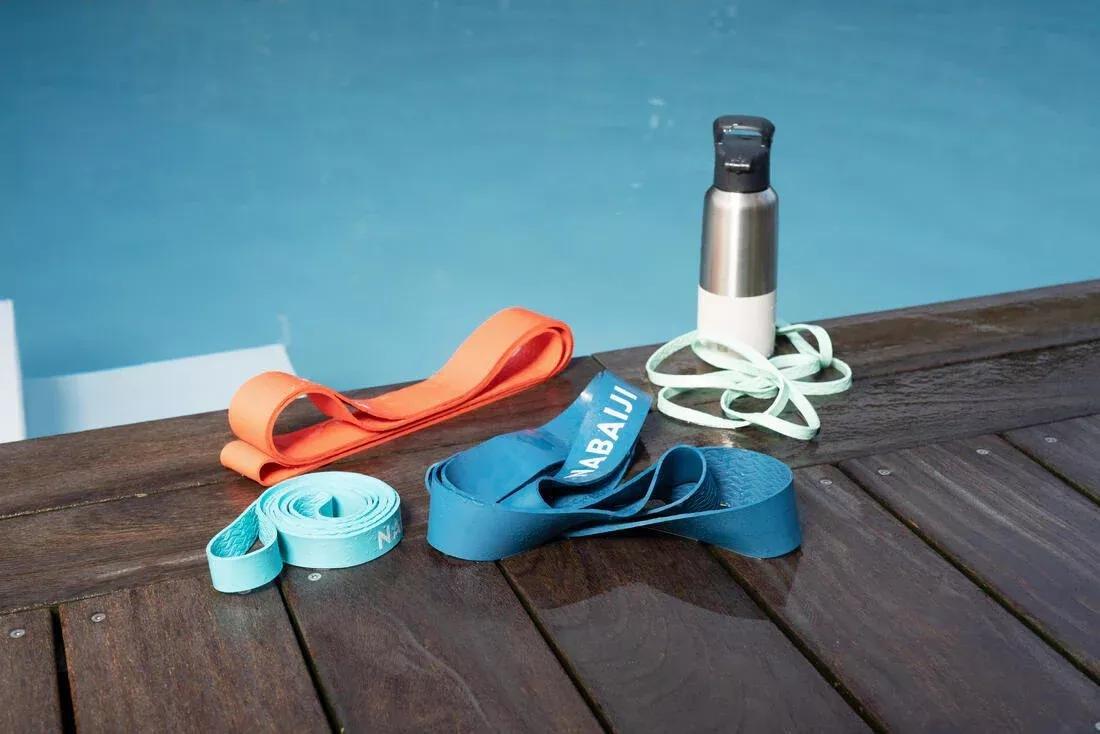 Aquagym aquatic elastic training band 5 kg Light Green, pale mint green, No Color, large image number 4