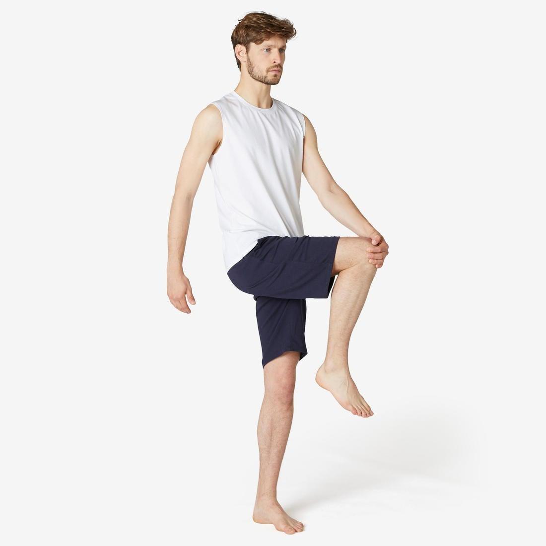 Stretchy Cotton Fitness Tank Top, Snow White, No Color, large image number 2