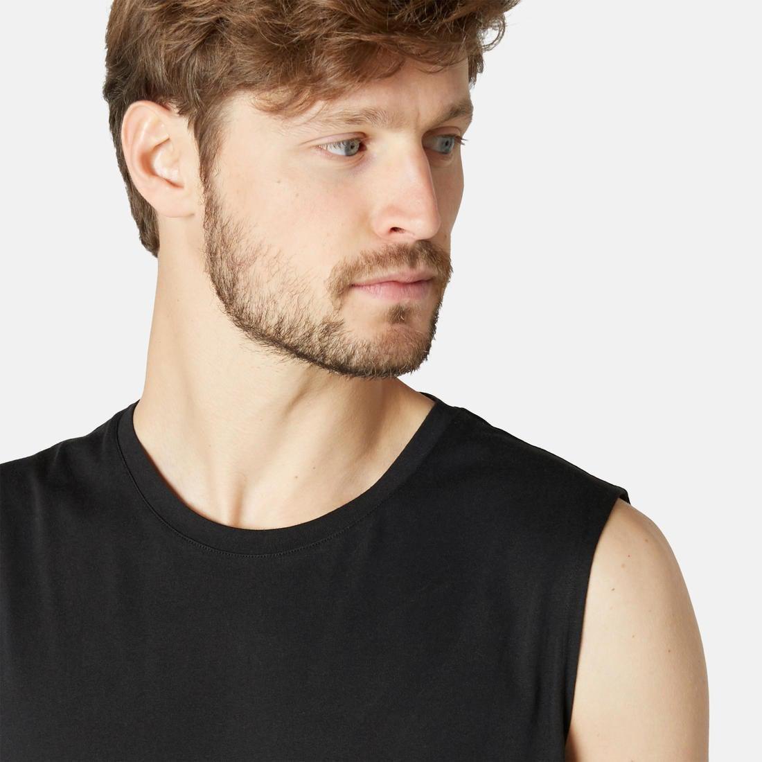 Stretchy Cotton Fitness Tank Top, Snow White, No Color, large image number 12