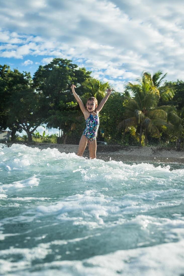 Kids Girls 1-Piece Swimsuit Hanalei - 100, Multicolour, No Color, medium