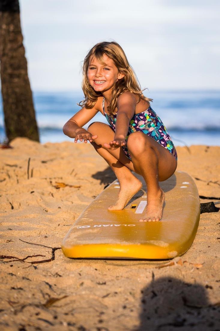 Kids Girls 1-Piece Swimsuit Hanalei - 100, Multicolour, No Color, medium