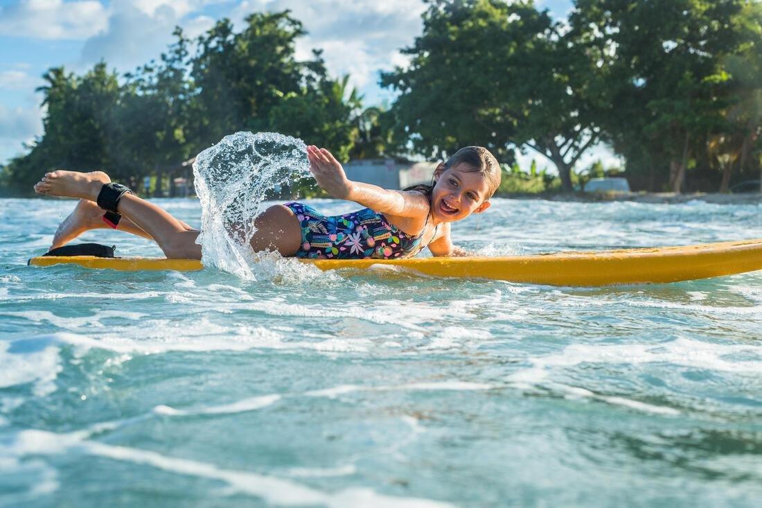 Kids Girls 1-Piece Swimsuit Hanalei - 100, Multicolour, No Color, medium