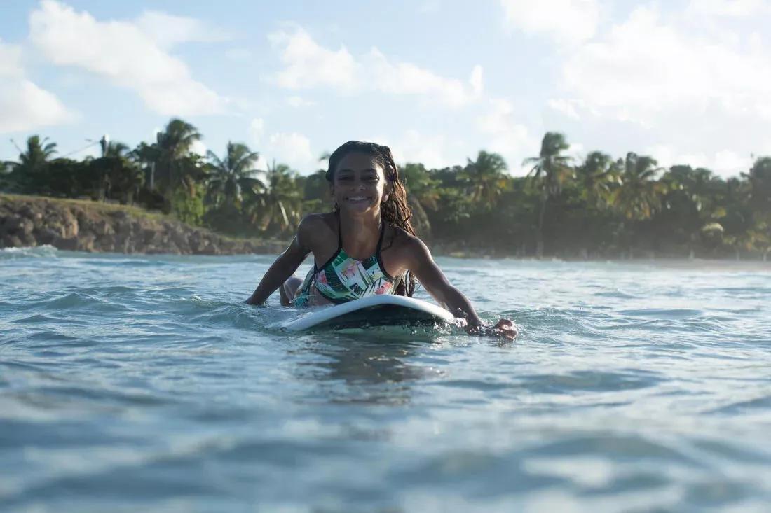 Kids Girls Surf Swimsuit Bottoms - Mas 900, Green, No Color, large image number 7