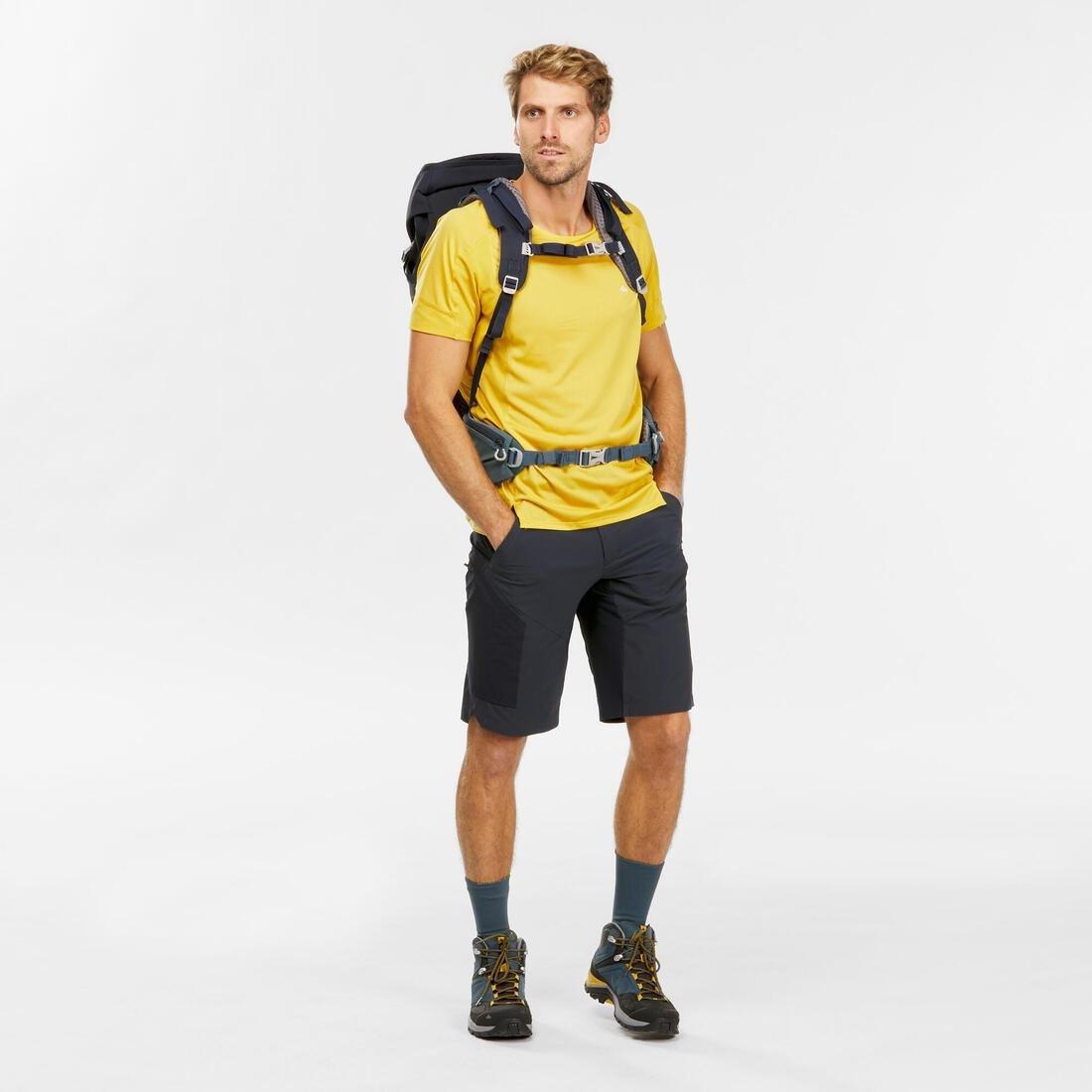 Men Long Mountain Hiking Shorts - Mh500 , Black, , large image number 12
