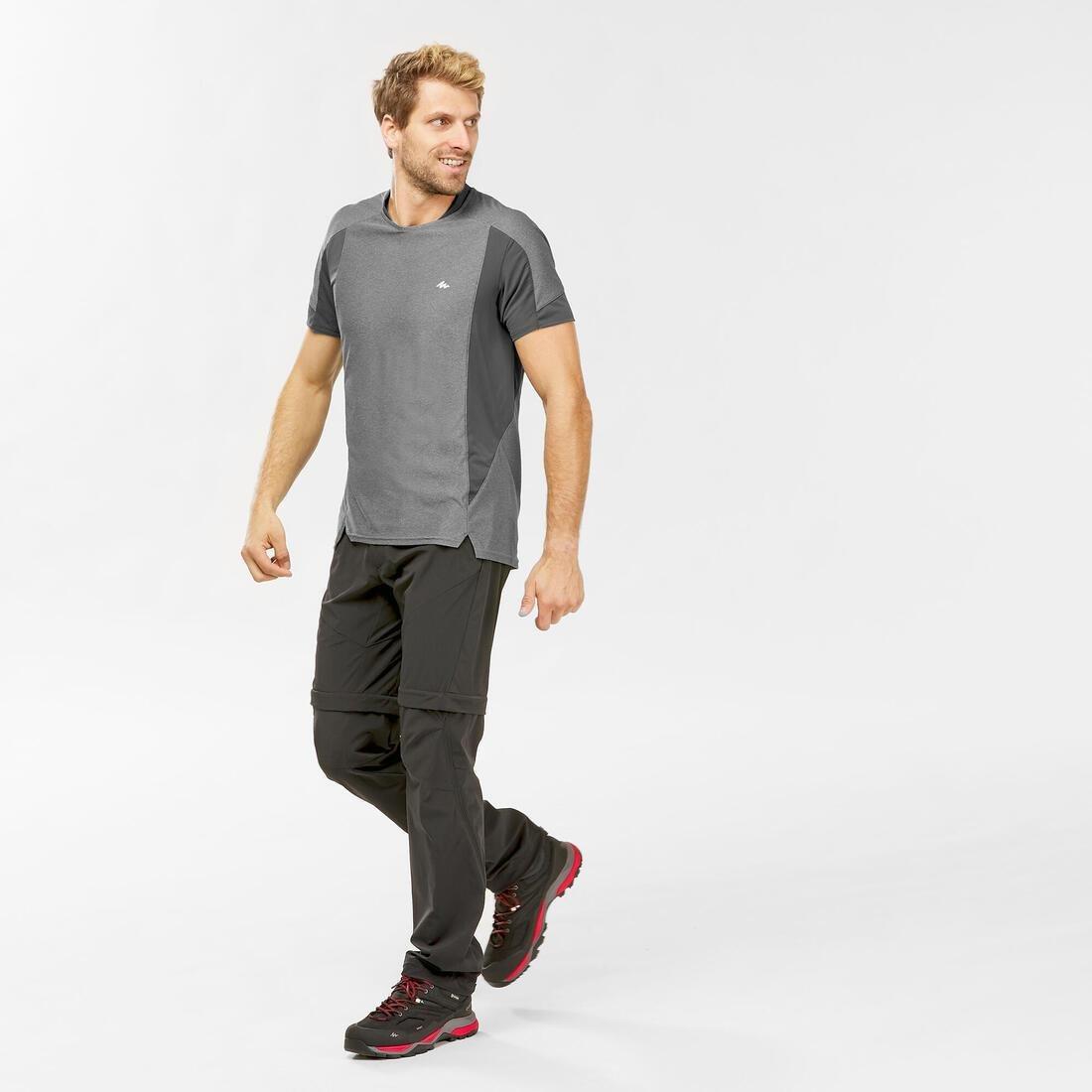 Mens Hiking Zip-Off Trousers Mh550, Black, , large image number 13