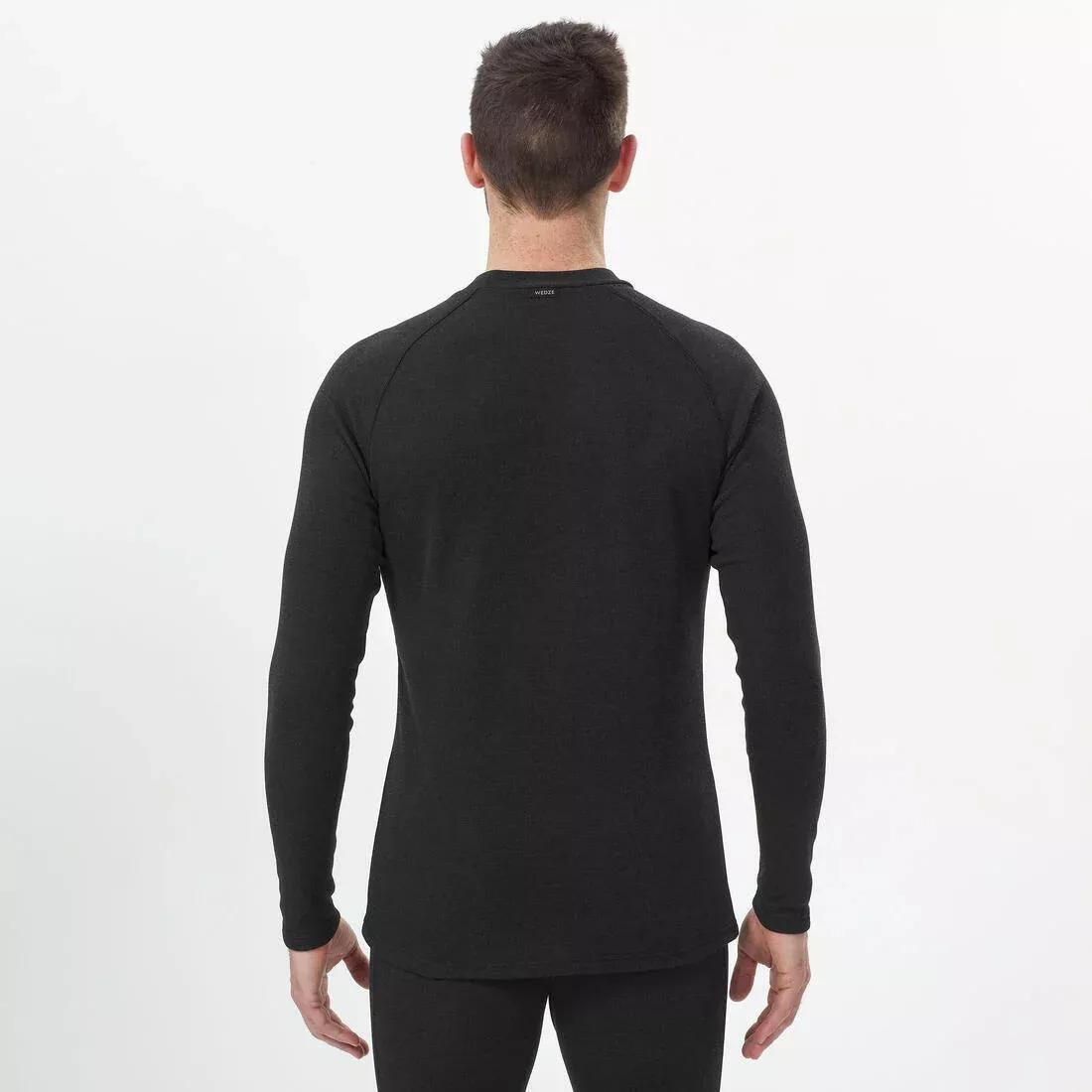 Men Ski Base Layer Top - Bl 100, Snow White, , large image number 3