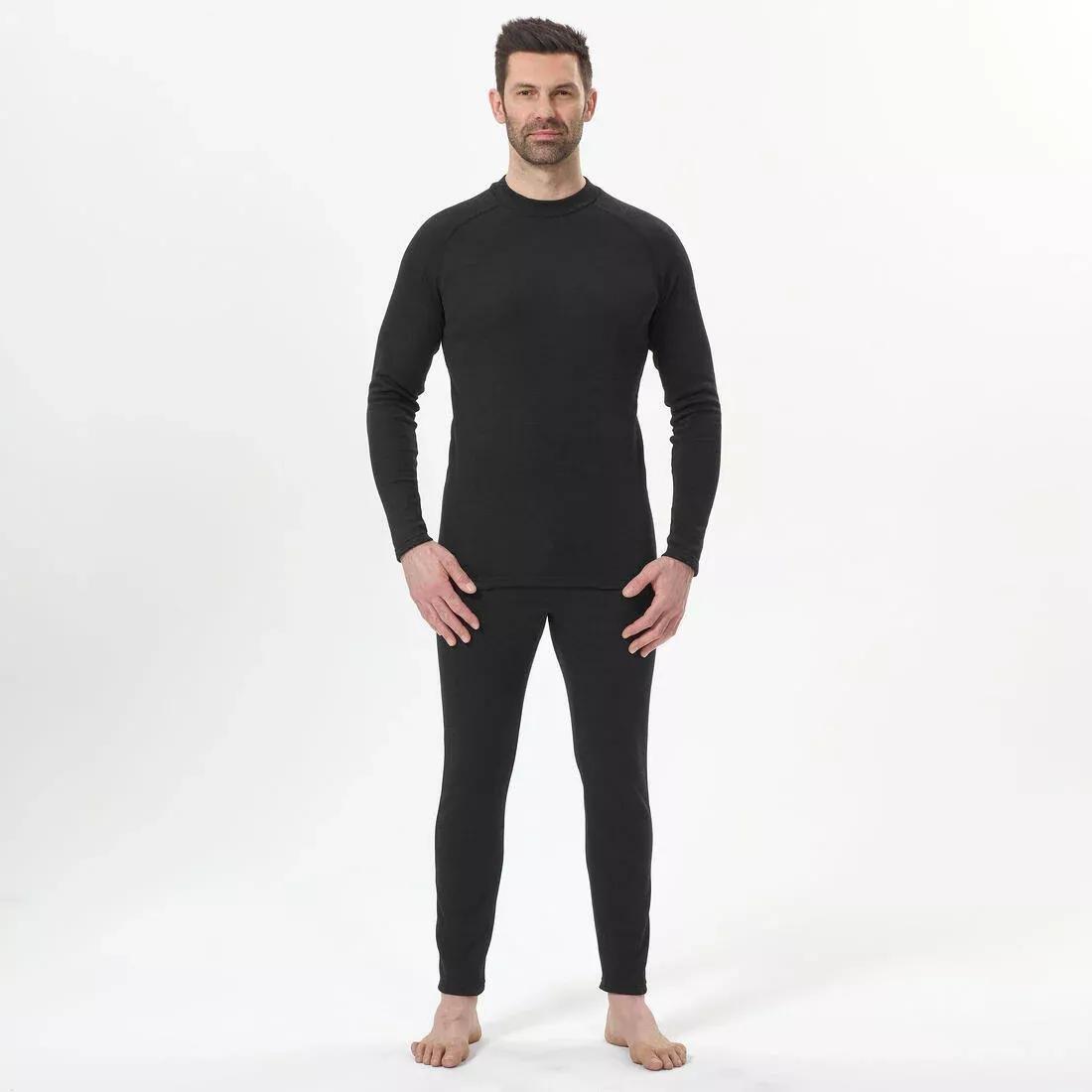 Men Ski Base Layer Top - Bl 100, Snow White, No Color, large image number 7