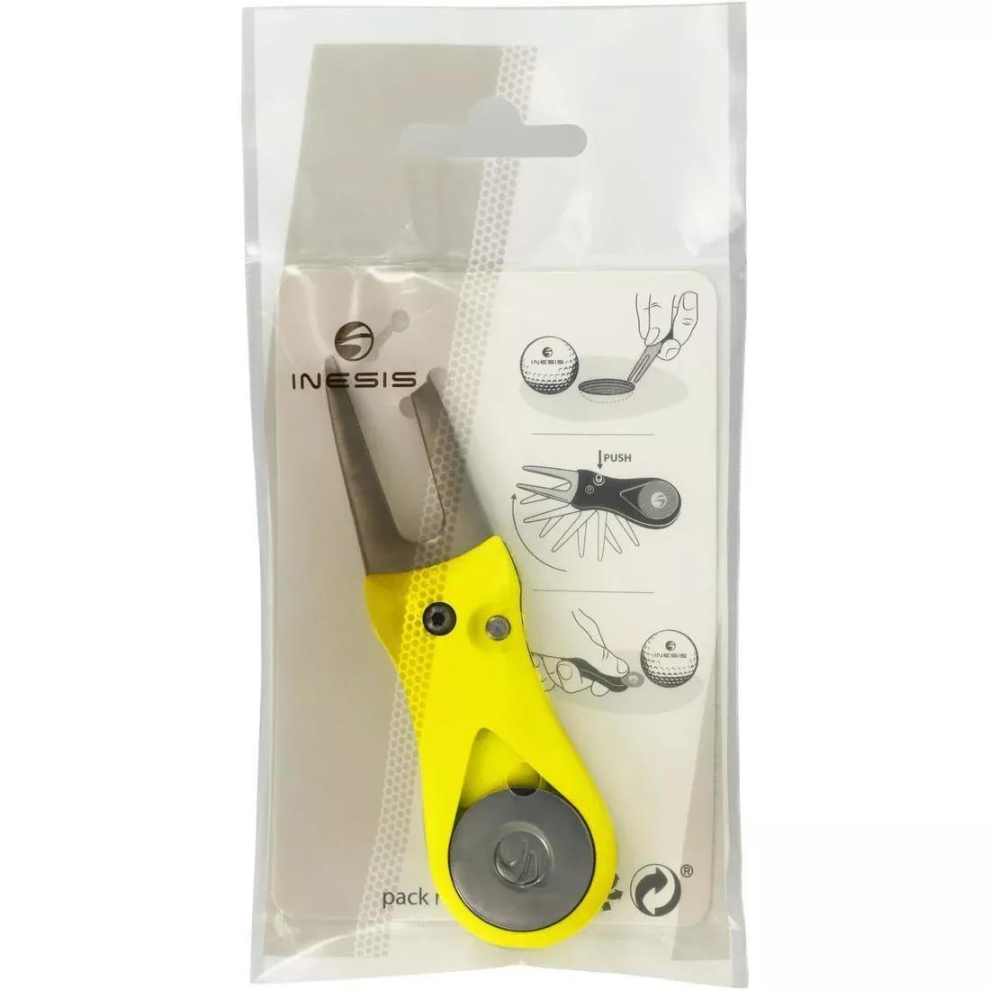 BEIGE Golf automatic divot repair tool - INESIS, No Color, large image number 3