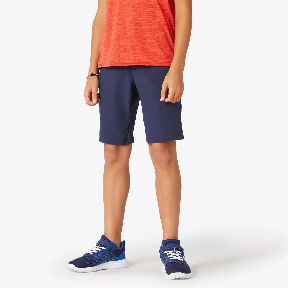 Kids Boys Breathable Gym Shorts W900, Navy, , large image number 2