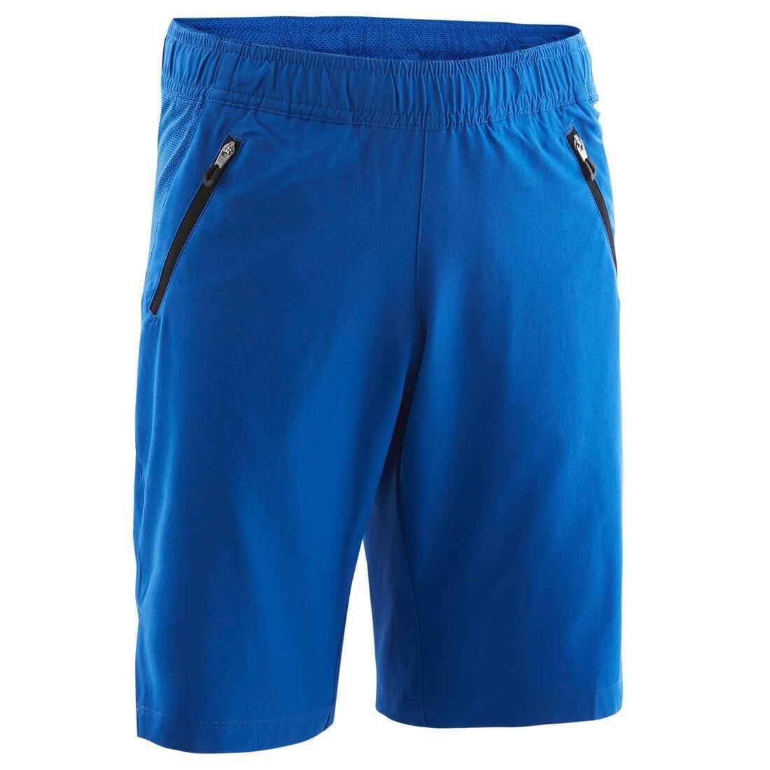 DOMYOS - Kids Boys Breathable Gym Shorts W900, Navy