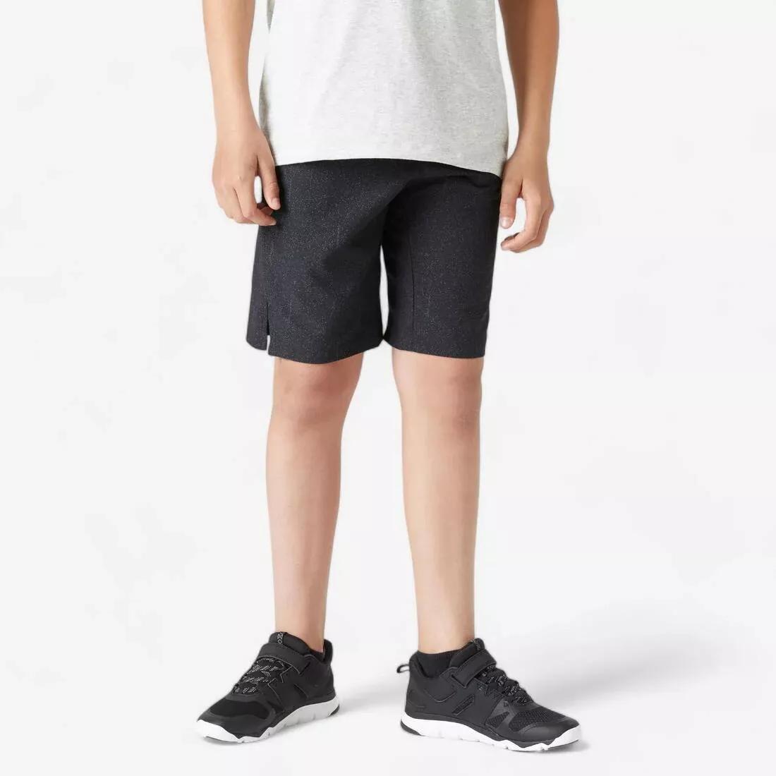 Kids Boys Breathable Gym Shorts W900, Navy, No Color, large image number 5