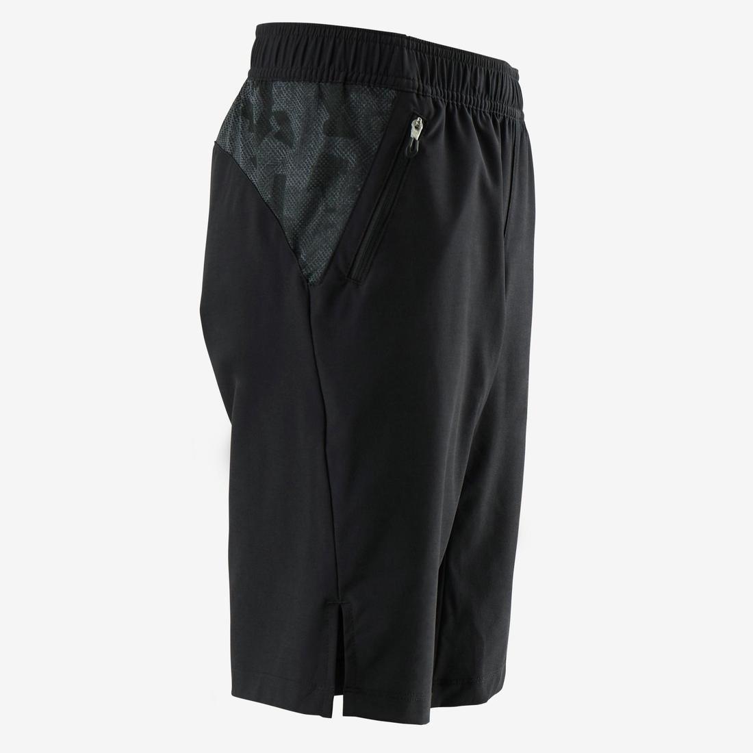 Kids Boys Breathable Gym Shorts W900, Navy, No Color, large image number 10