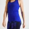 DOMYOS - Muscle BackFitness Tank Top My Top, Blueberry