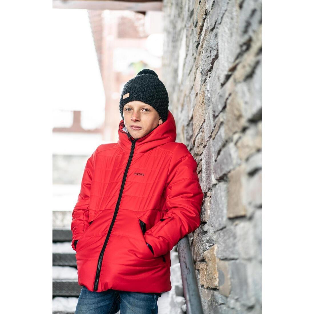 TURQUOISE Very warm and waterproof children's padded ski jacket 180 WARM, , large image number 5