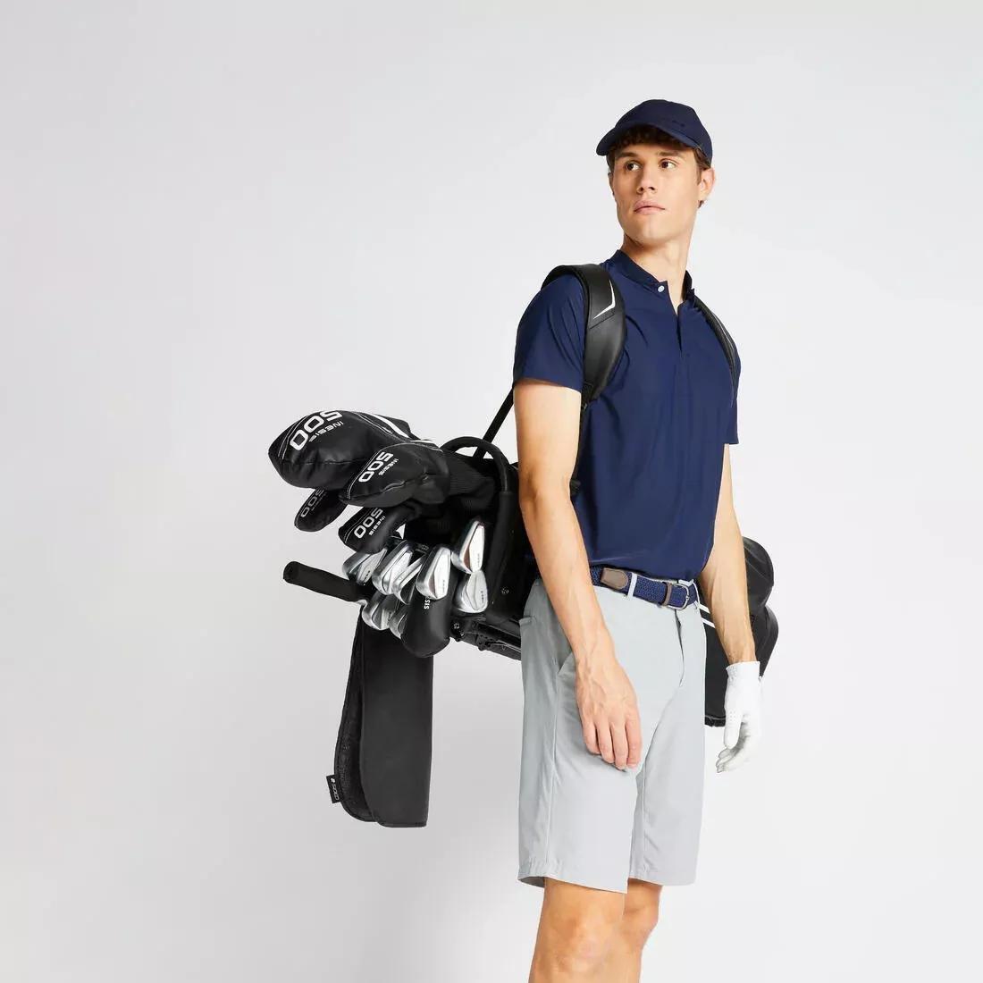 NAVY BLUE Men's golf short-sleeved polo shirt WW900 petrol, No Color, medium