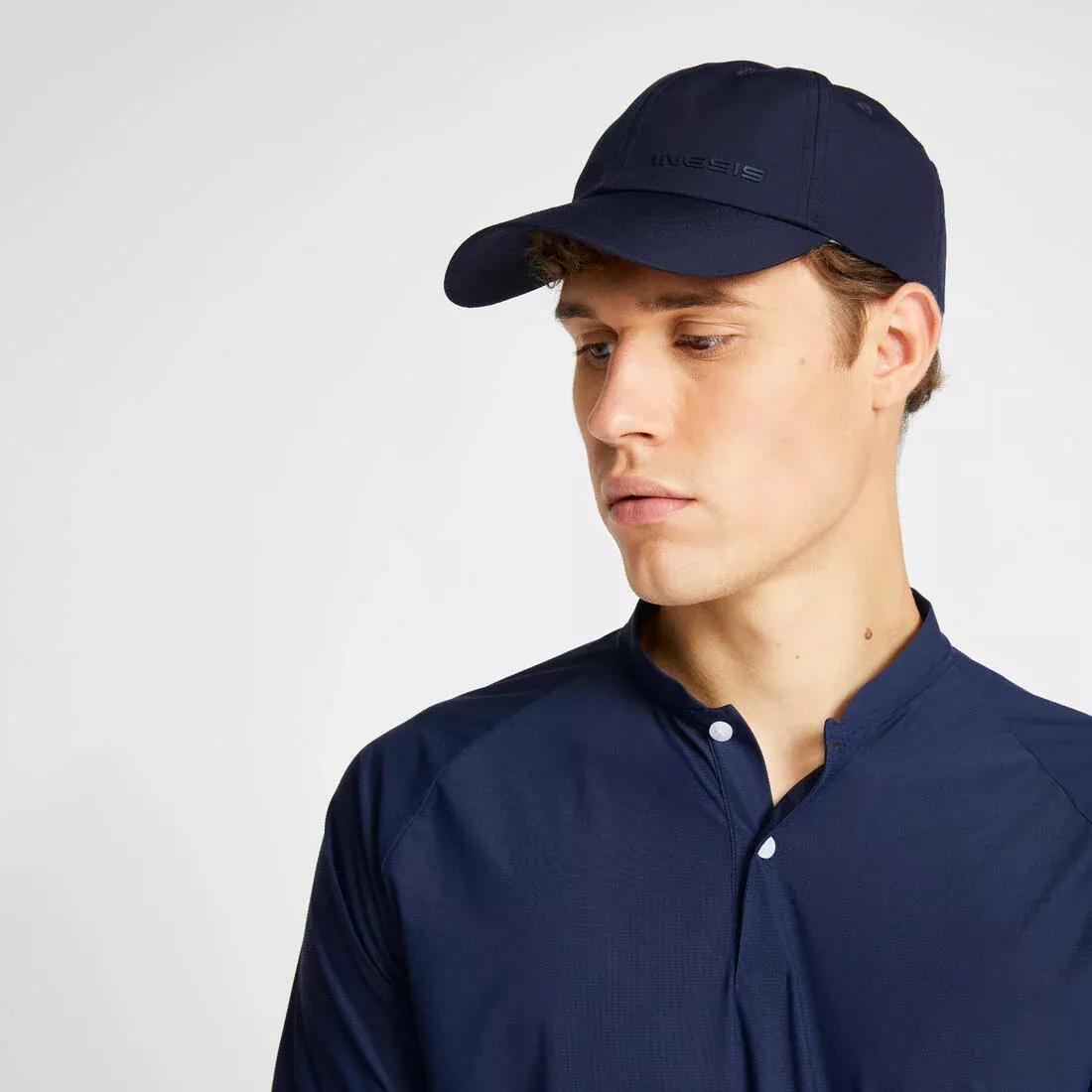 NAVY BLUE Men's golf short-sleeved polo shirt WW900 petrol, No Color, large image number 3
