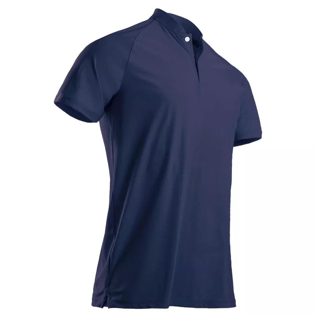 NAVY BLUE Men's golf short-sleeved polo shirt WW900 petrol, No Color, large image number 6