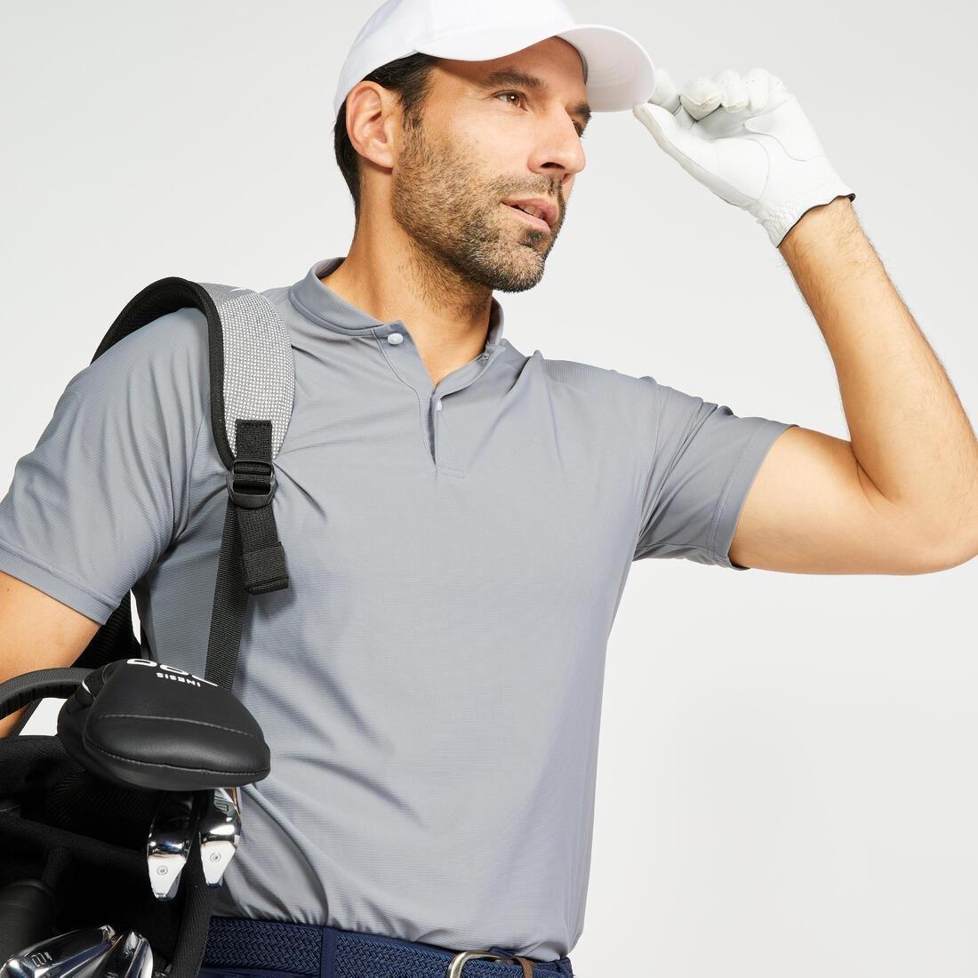 NAVY BLUE Men's golf short-sleeved polo shirt WW900 petrol, No Color, large image number 12