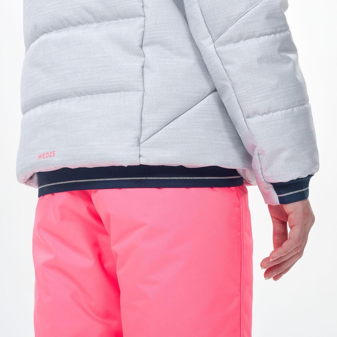 Kids Unisex Extra Warm And Waterproof Padded Ski Jacket - 180 Warm, Pearl Grey, , large image number 6