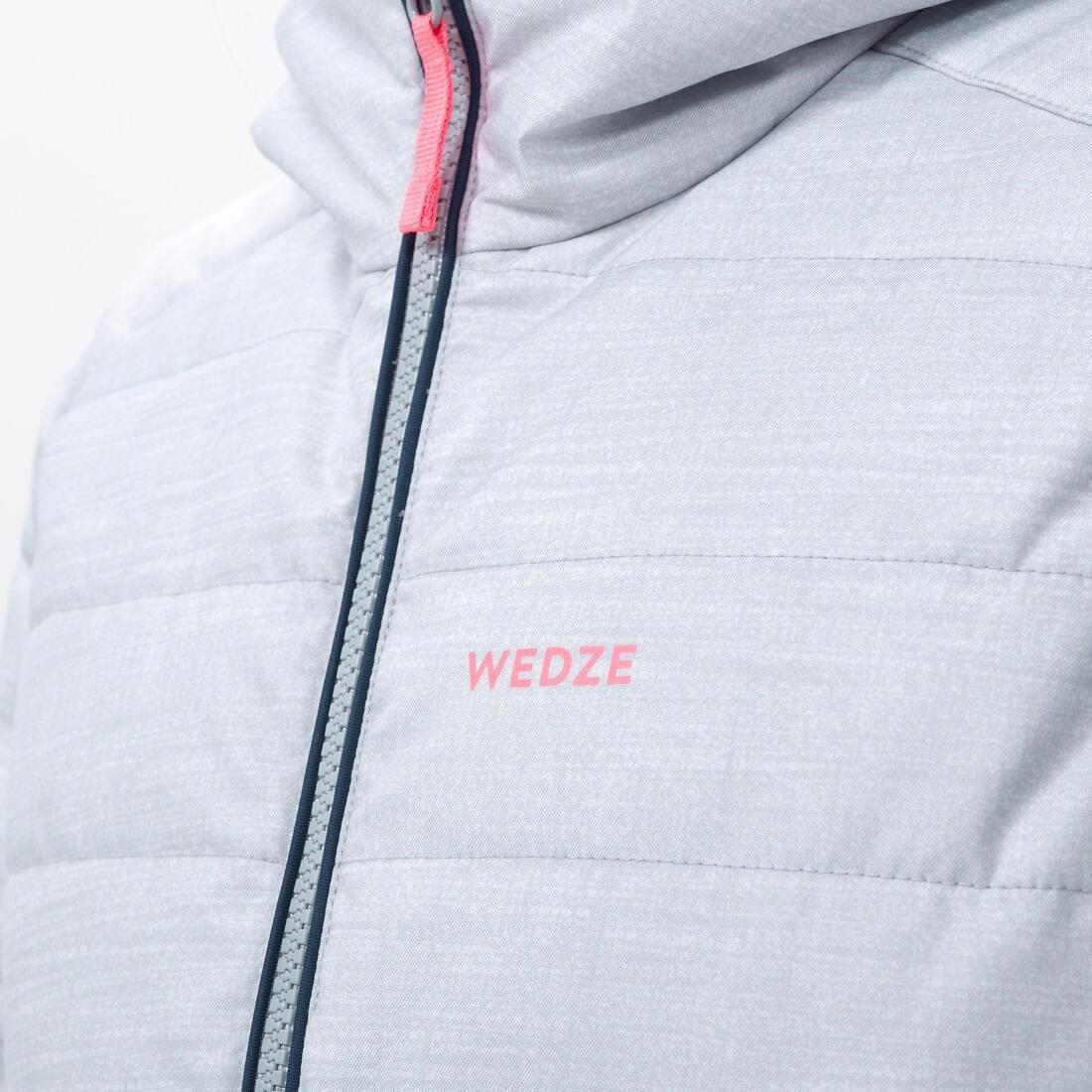 Kids Unisex Extra Warm And Waterproof Padded Ski Jacket - 180 Warm, Pearl Grey, , large image number 7