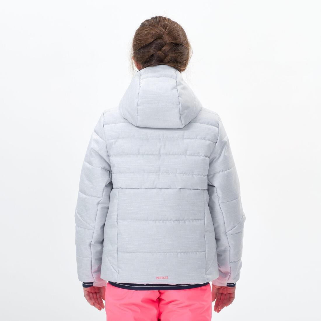 Kids Unisex Extra Warm And Waterproof Padded Ski Jacket - 180 Warm, Pearl Grey, , large image number 9