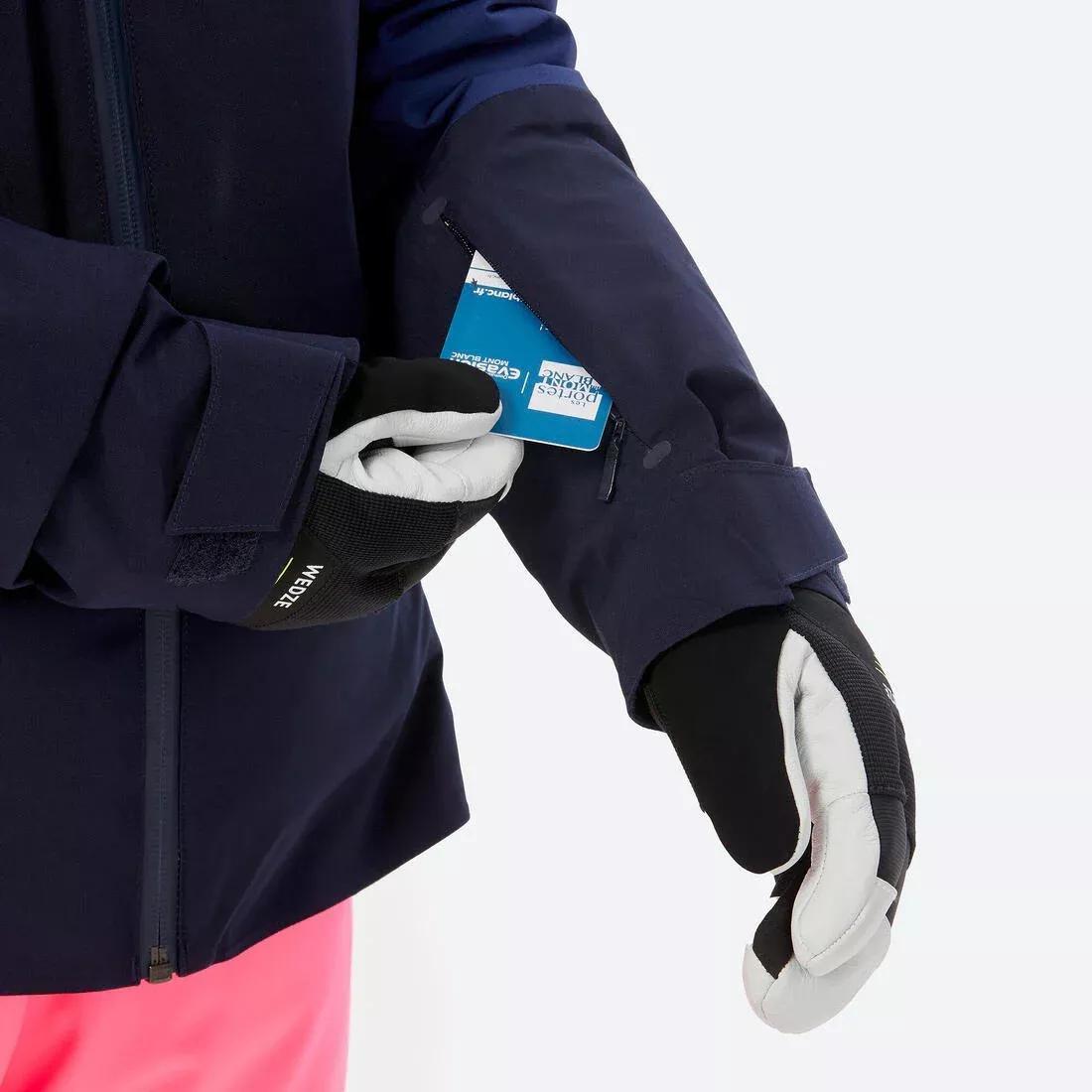Kids Girls Warm And Waterproof Ski Jacket, 8-14 Years - 900, Blue, No Color, medium