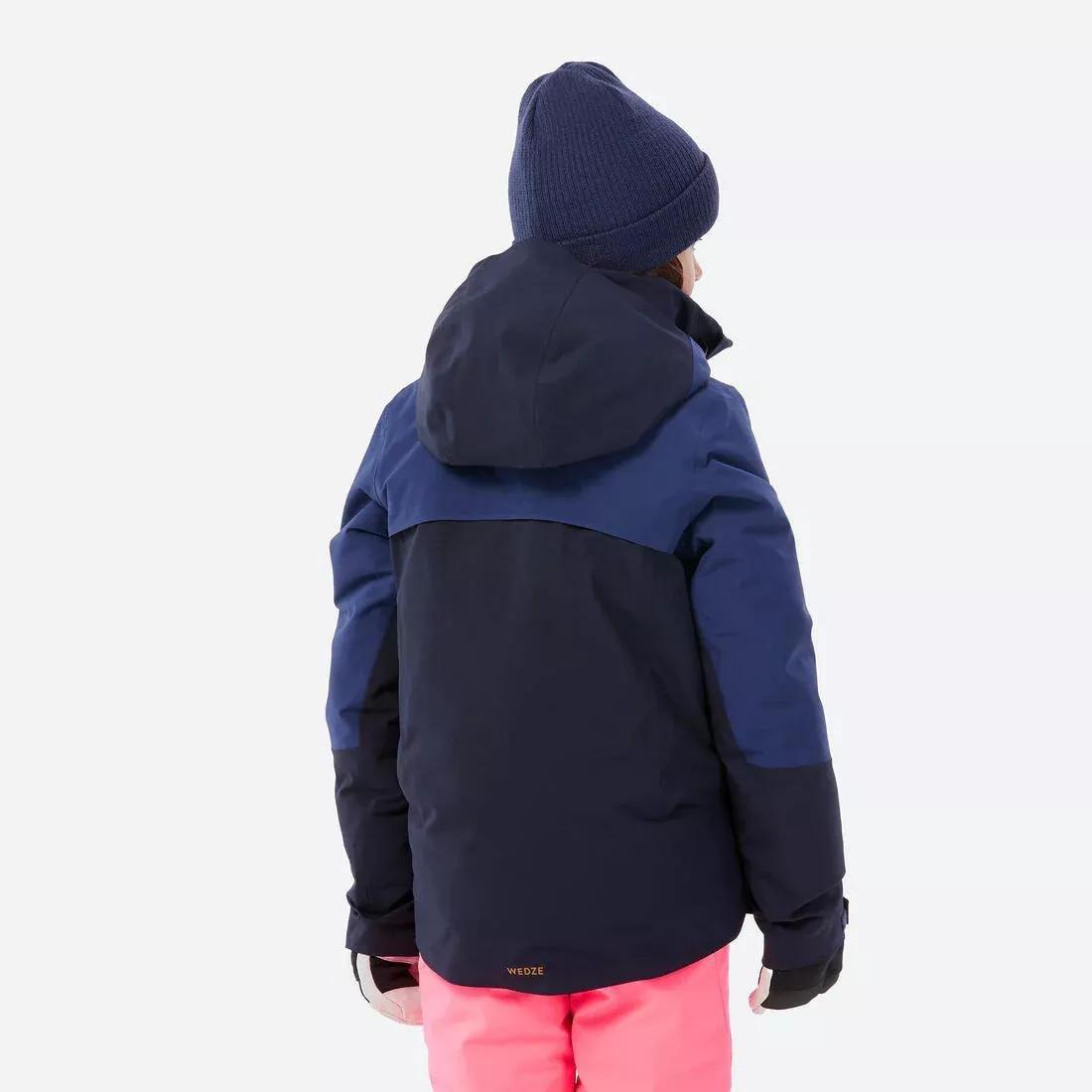 Kids Girls Warm And Waterproof Ski Jacket, 8-14 Years - 900, Blue, No Color, large image number 10