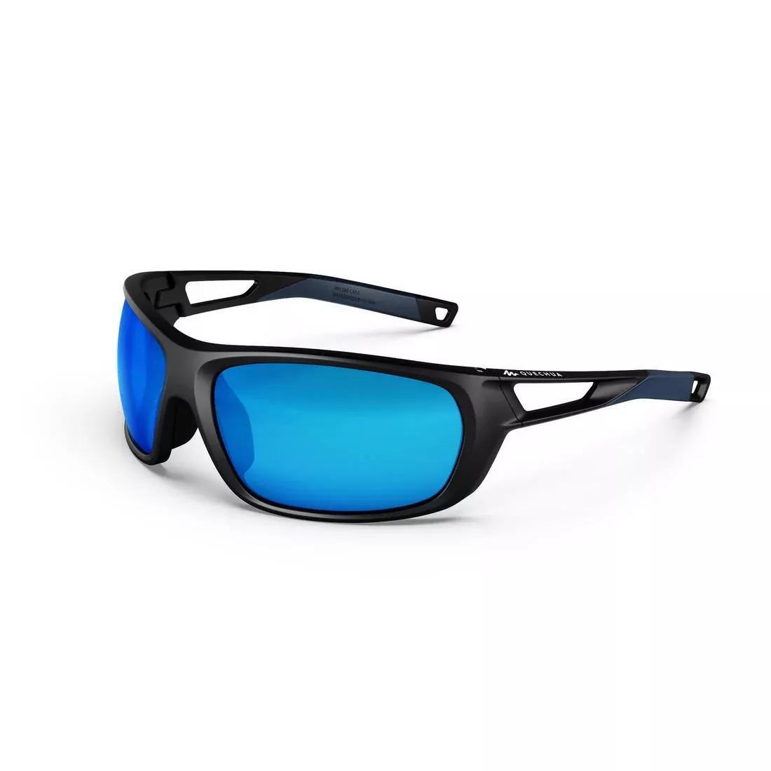 Unisex S Hiking Sunglasses Mh580 Polarising Category 4, Black, No Color, large image number 0
