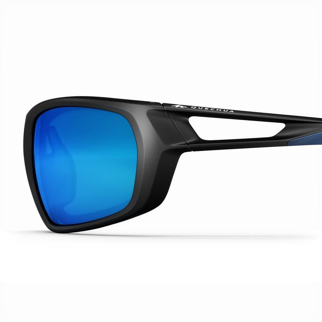 Unisex S Hiking Sunglasses Mh580 Polarising Category 4, Black, No Color, large image number 4