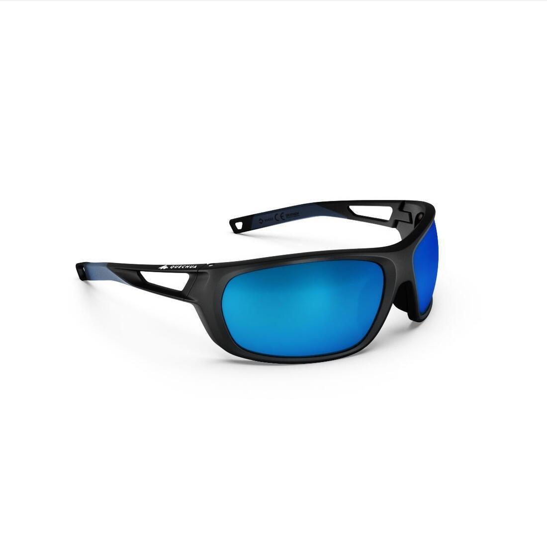 Unisex S Hiking Sunglasses Mh580 Polarising Category 4, Black, No Color, large image number 12