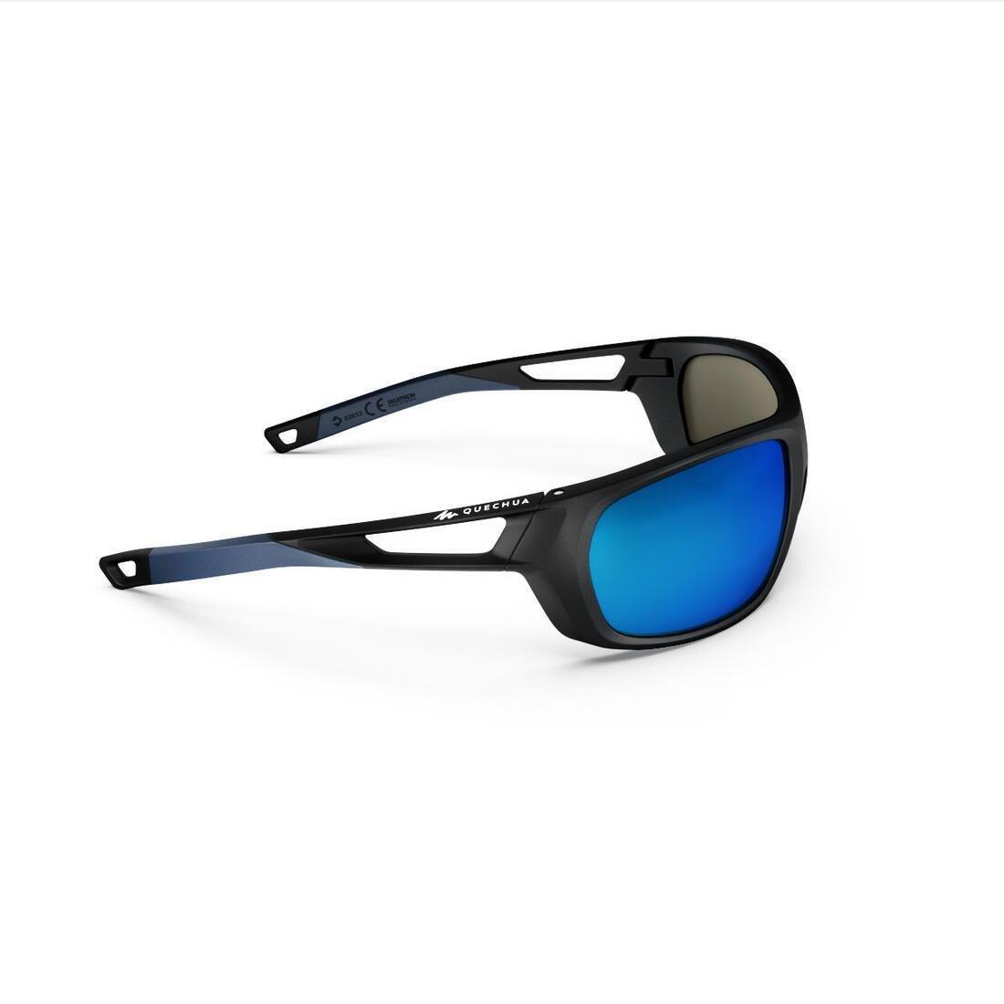 Unisex S Hiking Sunglasses Mh580 Polarising Category 4, Black, No Color, large image number 14