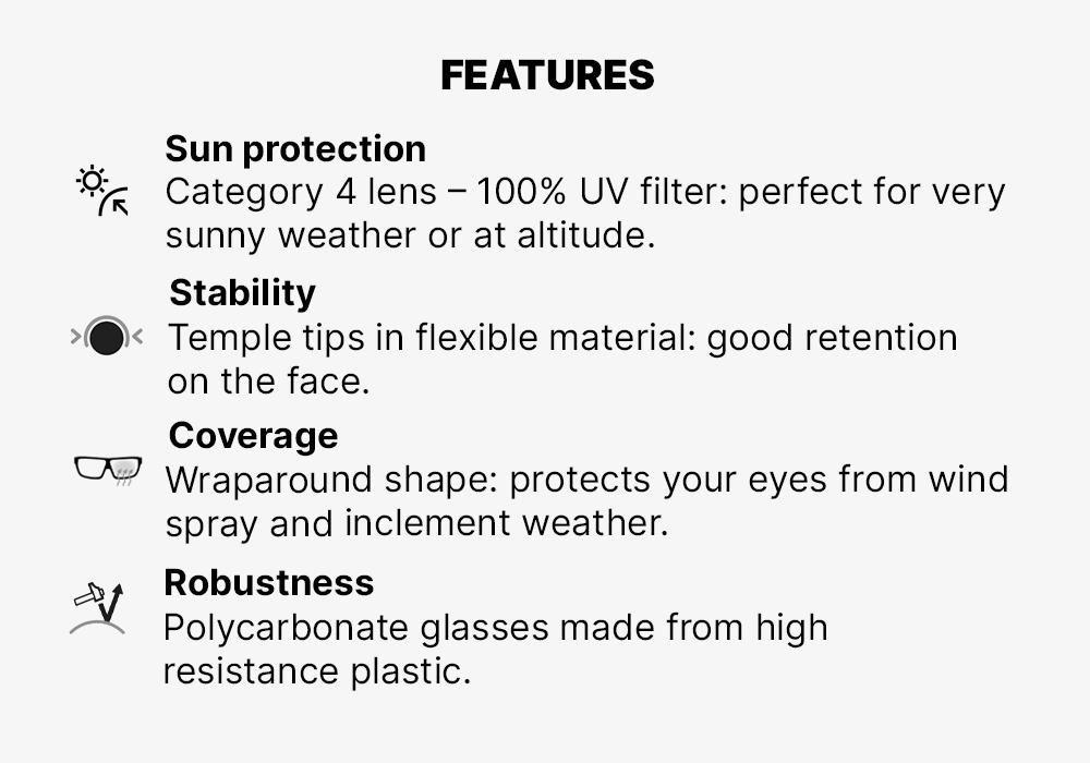 Unisex S Hiking Sunglasses Mh580 Polarising Category 4, Black, No Color, large image number 15
