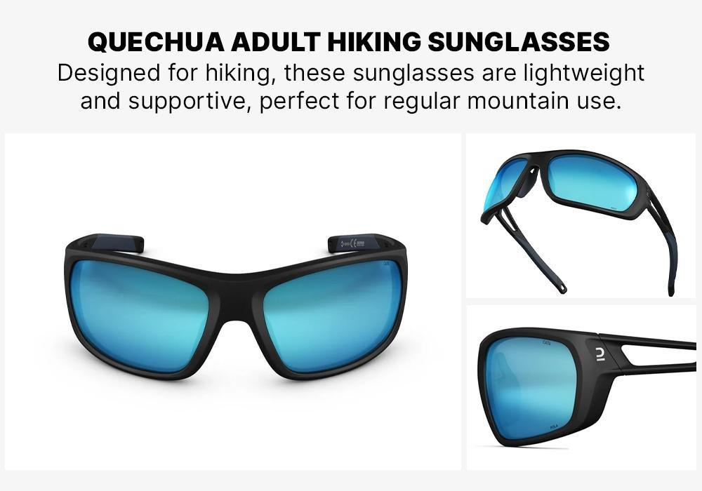 Unisex S Hiking Sunglasses Mh580 Polarising Category 4, Black, No Color, large image number 18