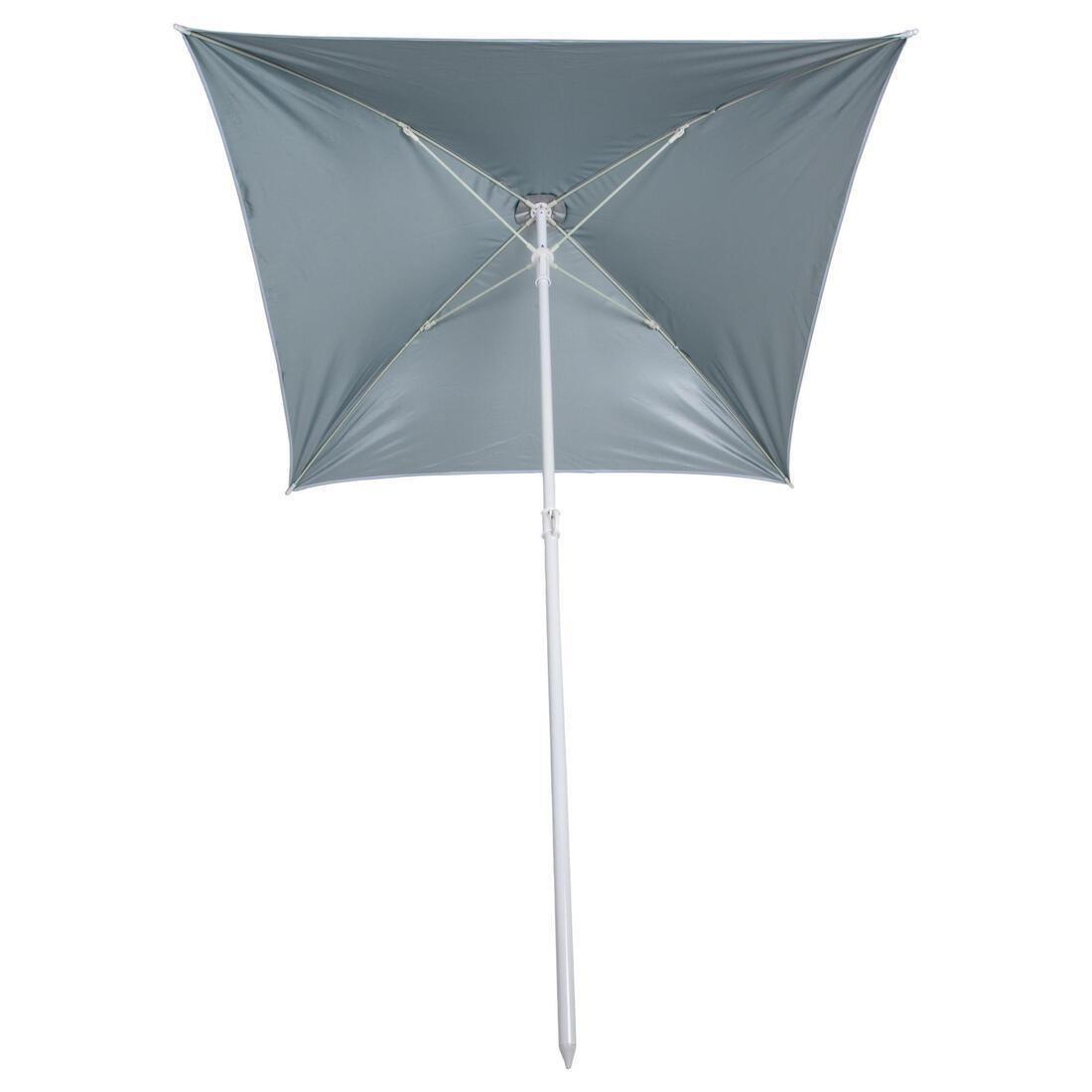 Square Parasol Beach Umbrella 1.5 Person Upf50+ Tribord Paruv 170, Green, No Color, large image number 9