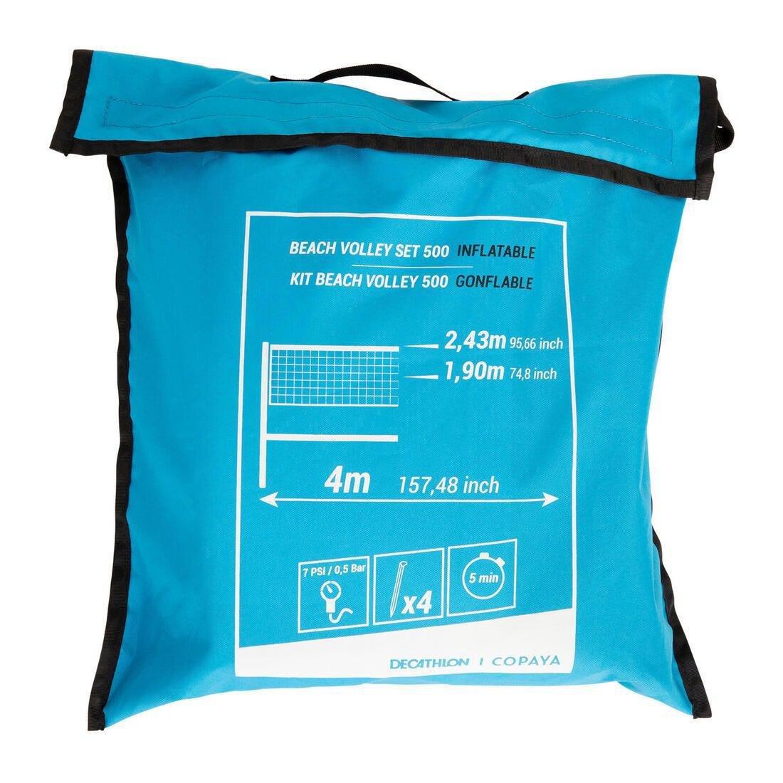 Inflatable Beach Volleyball Set (Net And Structure) 500 - Blue, No Color, large image number 11