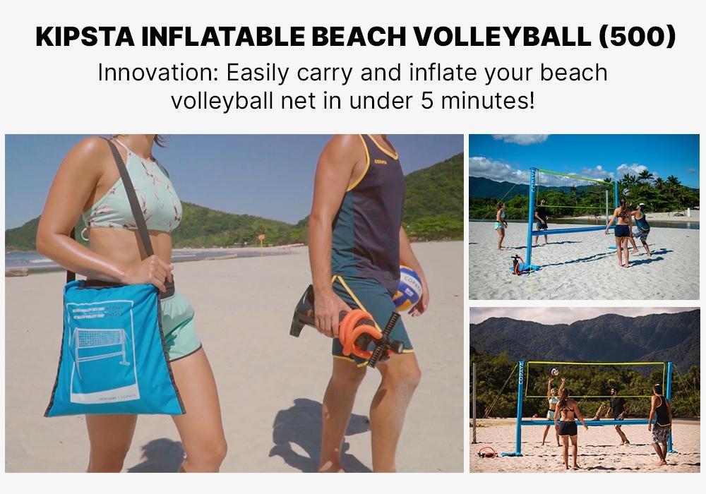 Inflatable Beach Volleyball Set (Net And Structure) 500 - Blue, No Color, large image number 18