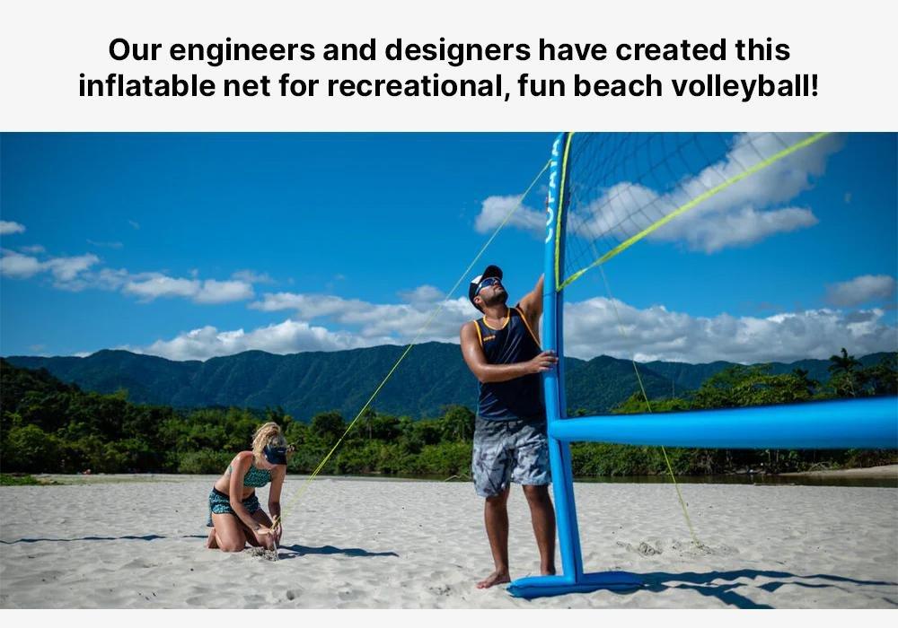 Inflatable Beach Volleyball Set (Net And Structure) 500 - Blue, No Color, large image number 19